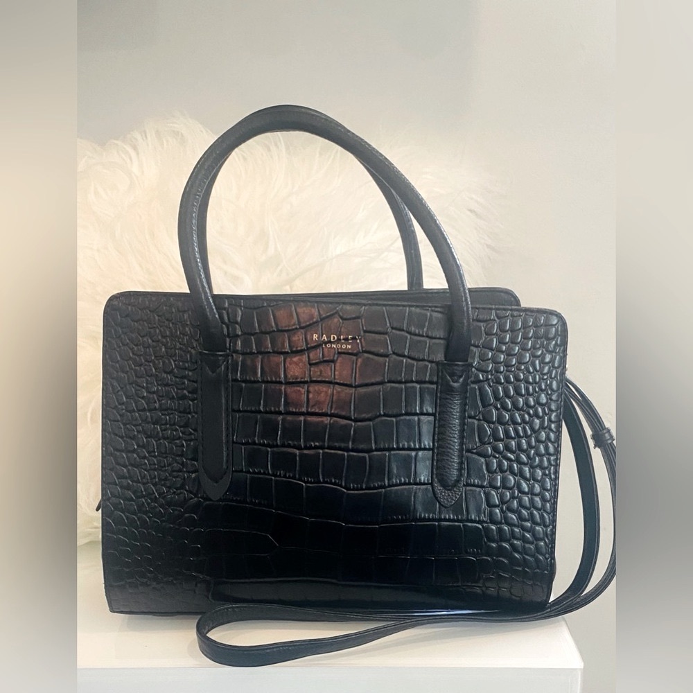 RADLEY LONDON Brand New Black Genuine Leather Crossbody Shoulder Bag